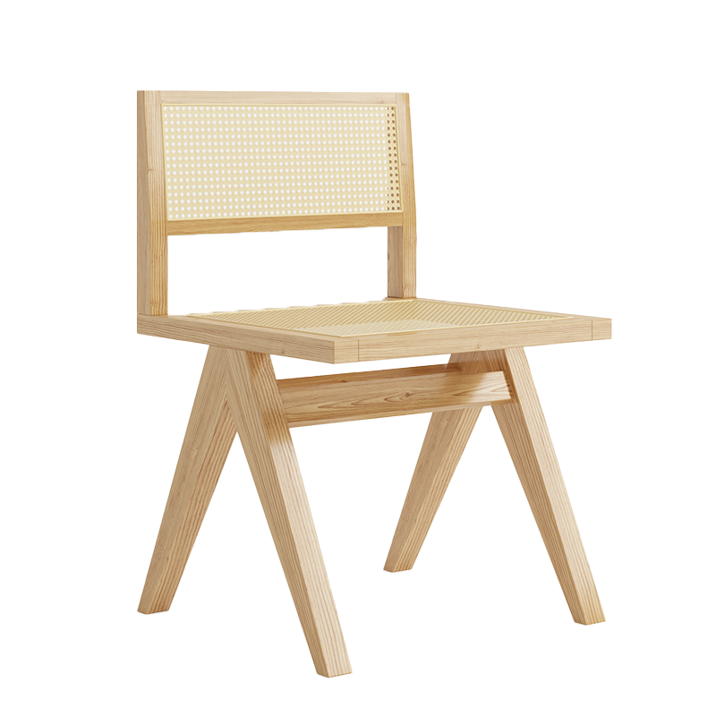 ไม่มีเก้าอี้นวม (หวาย)