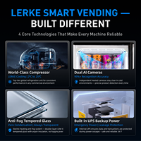 Distributeur automatique intelligent LERKE pour hôtels et centres commerciaux – Machine à snacks et boissons avec paiement sans espèces