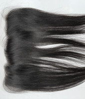 Rambut sambung HD Lace Frontal dengan garis rambut alami, rambut asli, wig HD Lace