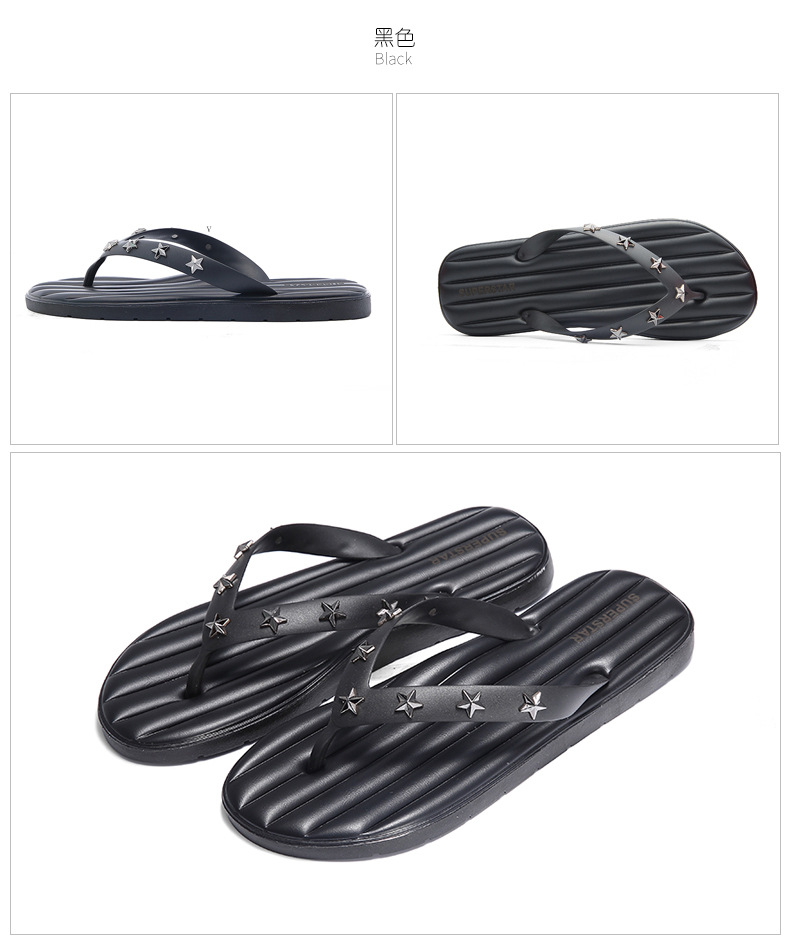 Latest Design Flip Flops Indoor Outdoor PVC Soft Men Flip-flops Slippers Wholesale