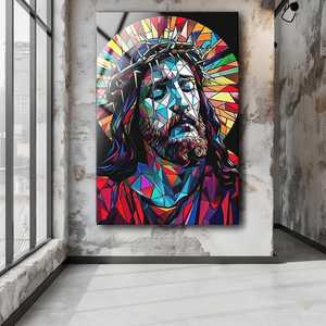 Arte Murale in <span class=keywords><strong>Vetro</strong></span> <span class=keywords><strong>Temperato</strong></span> di Alta Qualità con Tema Religioso di Gesù, Decorazione per la Casa, <span class=keywords><strong>Quadri</strong></span> in <span class=keywords><strong>Vetro</strong></span> <span class=keywords><strong>Temperato</strong></span> - Product Image 1
