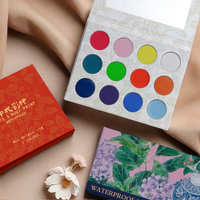 Palette de fards à paupières foncés hypoallergéniques, imperméables, non toxiques, à fini mat et longue tenue, pour femmes, maquillage quotidien et soirées, vente en gros GP