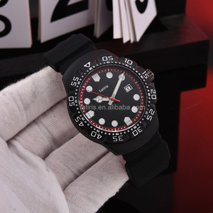 Đồng hồ nam NEW Mens 3A 38mm dây thép, mặt số lá, tự động, lịch ngày, dây cao su, viền khía, dòng F1, thời trang - Product Image 1