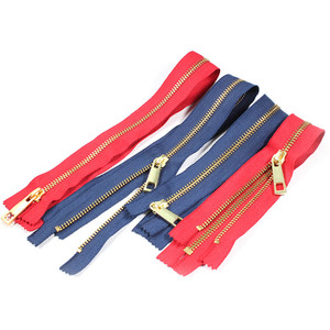 Usine pas cher personnalisé 3 #5 #8 #10 # laiton séparation fermeture éclair métal Jeans fermeture éclair pour sweats à capuche vestes sac à main accessoires de vêtement - Product Image 3