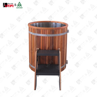 Vapa sauna Cold Tauch-Eisbad Für Sport wiederherstellung Tragbare Holz-Kalt therapie Eisbad Plunge Pool Recovery Tub