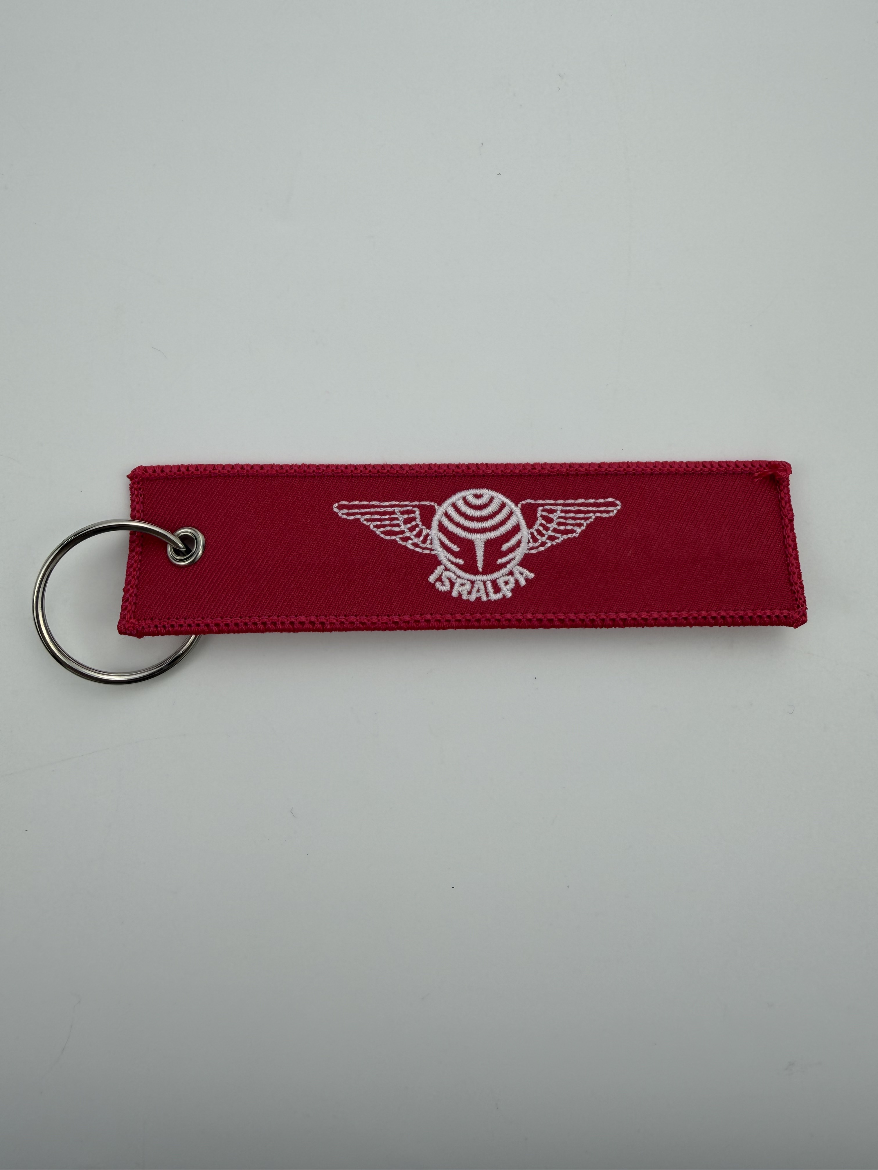 Corporate Personalized Labels Gift Custom Key Tag With Luggage Woven Embroidery Embroidered Reminder Custom Key Tag