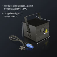 Laser RVB Professionnel AICPOSE pour Scène, Mariage – Lumière Laser d'Animation DMX Pleine Couleur 3W