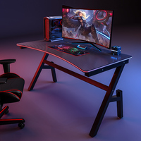Escritorio para juegos de escritorio, escritorio de computadora tipo K, Simple mesa de juego para el hogar, dormitorio, mesa de estudio de escritura para estudiantes