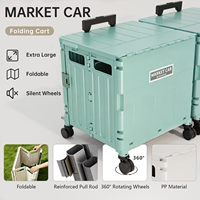 Chariot à main multifonction avancé pour le transport de projets de bricolage, utilisation stable sur plusieurs surfaces, roulement double pour une fluidité accrue