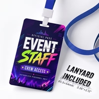 Lanière personnalisée en polyester Sunshine pour badge d'identification, contrôle d'accès, passe VIP d'exposition, avec crochet, écologique et durable