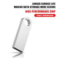 Memoria USB de Alta Velocidad, Metálica, Mini, Resistente al Agua, Gran Capacidad de 512 GB, 1 Año de Garantía, Compatible con Impresión de Logotipo