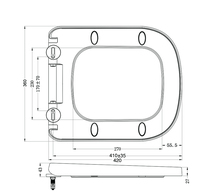 Abattant de toilettes rond à fermeture douce UF Yuzun MOD872, moderne et de luxe, pour salle de bain, installation et nettoyage faciles