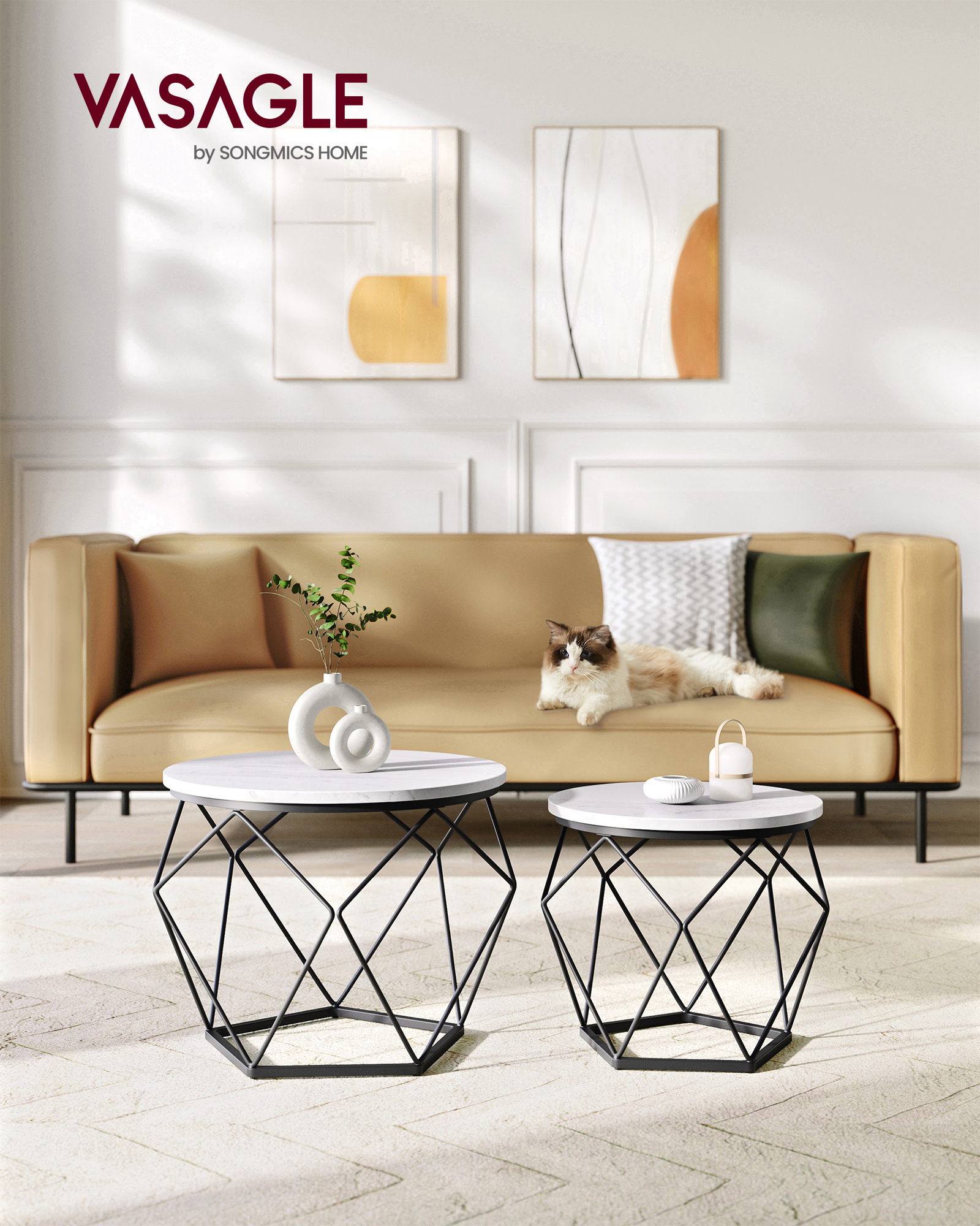 coffee table marble top round