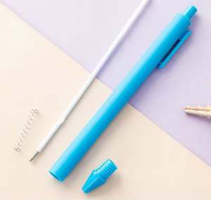 ปากกาลูกลื่นแบบมีหลายสีปากกาหัวแปรงสำหรับนักเรียนทำจากโลหะขนาด1.0มม. ปากกาสำหรับคำถามออกแบบโลโก้ได้ตามที่ต้องการ - Product Image 3