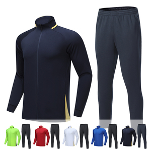 Simple Men Sweat Suit Custom Full Zipper <b>Jackets</b> Breathable Nylon Fabric Two Pieces Windbreaker - Product Image 2