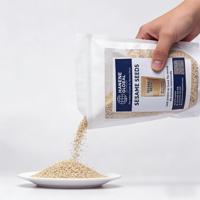 Graines de sésame blanches naturelles mélangées - Doublement nettoyées, teneur élevée en huile 45-50%, pour tahini et confiserie, stockage à sec, durée de conservation 1-2 ans