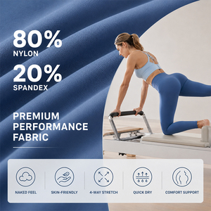 Women Pilates Yoga Pants Naked Feel Double Sided Nylon Spandex <b>Booty</b> Lifting High Waist No Front Seam Comfort Support Tights - Product Image 2