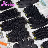 Envío Rápido en 24 Horas, Cabello Camboyano Virgen al Por Mayor, Cabello Peruano Liso con Cutícula Alineada, Extensiones de Cabello Natural en Paquetes