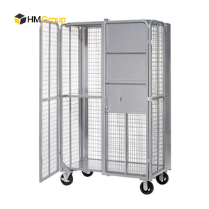 Cages de stockage verrouillables en treillis métallique de haute sécurité avec étagères - Product Image 2