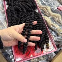 Lot de mèches de cheveux GO Blended, 10, 12, 14 pouces, pack de 6 pièces avec emballage, extensions de cheveux naturelles douces et d'apparence naturelle