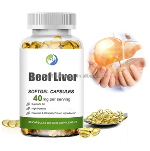 Gélules de bœuf nourries à l'herbe séchées de marque distributeur Complément gélule de foie Halal Gélule de foie de bœuf - Product Image 1