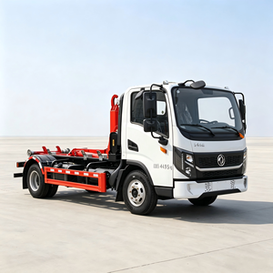 รถบรรทุกติดเครนยกขยะ Dongfeng Huashen F3 แบบ 4x2 พร้อมกระบะยกแบบถอดได้ สำหรับขาย - Product Image 6