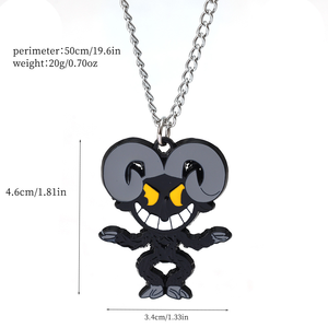 10 Llaveros y Collares Metálicos de Alta Calidad con Diseño de <span class=keywords><strong>Cuphead</strong></span>, para Mochilas - Product Image 2