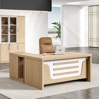 Vente en usine de mobilier de bureau design moderne de qualité supérieure bureau en bois pour cadres supérieurs