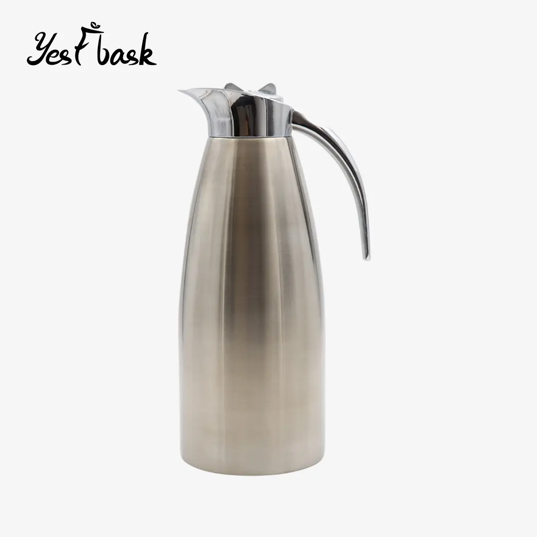 NOVA Forma Gato Bonito Uso Comercial Parede Dupla Aço Inoxidável Vacuum Jug S/S Coffee Tea Pot