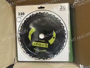 หัวตัดหญ้าแบบโซ่ 20 ฟัน ขนาด 9 นิ้ว ใบมีดหยัก อะไหล่เครื่องตัดหญ้า - Product Image 5
