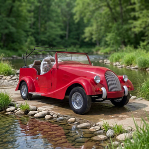 Voiture électrique vintage classique personnalisable en usine, 4 places, autonomie 80-100 km, vitesse 30 km/h, batterie lithium/plomb-acide - Product Image 1