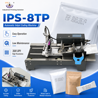 Máquina de Paginación Automática IPS-8TP con Transportador de Bolsas y Separador de Bolsas con Impresora de Inyección de Tinta para Bolsas de Plástico