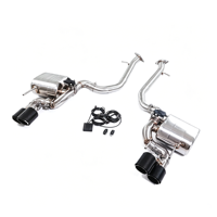 Système d'échappement spécifique pour Lexus IS250 IS350 2.5L 3.5L avec silencieux à double valve, embouts quadruples en acier inoxydable 304, tuyau arrière de l'axe