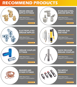 Coupleur <span class=keywords><strong>de</strong></span> pistolet à graisse en acier Injection d'huile lubrifiante Double poignée Embouts <span class=keywords><strong>de</strong></span> graisse à verrouillage rapide - Product Image 6