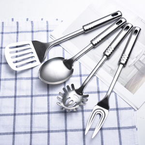 Heavy-Duty thép không gỉ súp lò nồi với dài xử lý thoải mái lưới thiết kế cho phong phú Bát Công suất đồ dùng nhà bếp thìa - Product Image 3