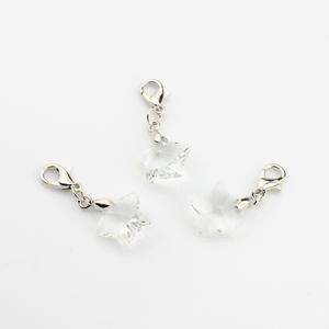 Modedesign Geburtsstein Fünf-Spitzen-Stern-Anhänger DIY Ohrring-Zubehör Hummer-Clamps kleiner Anhänger - Product Image 6