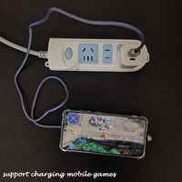 Traveling kabel USB mikro Android V8, kabel USB mikro, kabel nilon kepang warna-warni bentuk U untuk game seluler V8