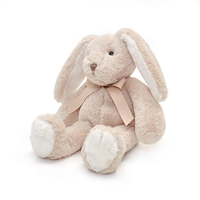 Conejo animal de peluche bonito suave personalizado con material de reciclaje de arco juguete de peluche para niña