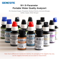 Analyseur portable multiparamètres de la qualité de l'eau pour l'aquaculture, les étangs à poissons, testeur de pH, nitrites, ammoniac, azote, oxygène dissous, fer