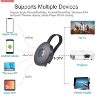 Adaptador Inalámbrico 4K UHD para Transmisión de Pantalla HDTV, Duplicación de Pantalla, Reproductor Multimedia, Extensor Inalámbrico para Smart TV, Teléfono, Laptop