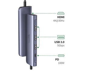 New Type-C để 4K <span class=keywords><strong>HDMI</strong></span> Thunderbolt 4/để USB 3.0 Docking Station/Để PD điện sạc cáp hỗ trợ kết nối với điện thoại di động - Product Image 2