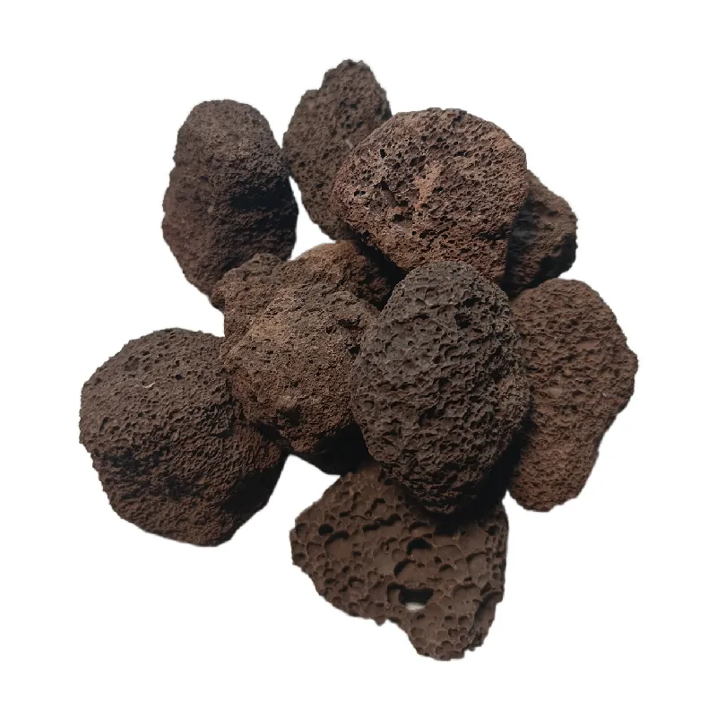 Hete Verkoop Natuurlijke 3-6Cm Kastanjebruine Zwarte Vulkanische Steen Lavasteen Voor Landbouw Vuurkorven