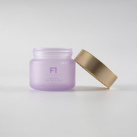Pot en plastique de 30g 50g 100g avec bouchon pour crème pour les yeux, crème pour le visage, lotion pour le corps, autres utilisations cosmétiques, emballage vide, impression de logo personnalisée