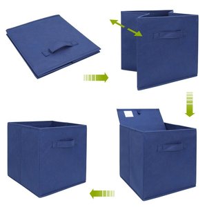 Cajas de Almacenamiento Plegables HOX Minecraft con Asas, Cubos Plegables de Tela Resistente de Alta Calidad, 20-35L, Compatibles con <span class=keywords><strong>Kallax</strong></span> - Product Image 3