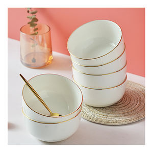 Prix usine porcelaine fine bol en céramique japonaise bol rond Matcha vaisselle bol en porcelaine de nouilles - Product Image 1