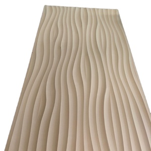 Tấm Mdf Trang Trí Tường Sóng 3d Chạm Khắc Gỗ Mdf Bán Trực Tiếp Từ Nhà Máy Tấm Mdf - Product Image 1