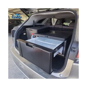 New Design Colku 40L Rv Fridge Small Mini Car Truck Drawer Fridge 12V DC Compressor Freezer Car Refrigerator