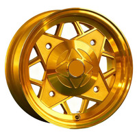 Jantes ATV X-RIMS 12 pouces argentées 4x190 pour roues tout-terrain 4x4, jantes en alliage 4x4 25 mm