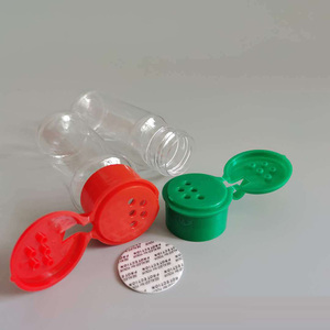 100g Round Shaped plastic PET spice pepper powder container seasoning bottle