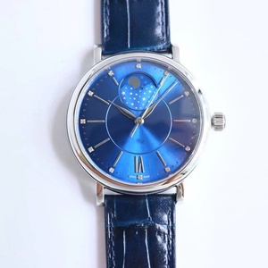 Montres mécaniques les plus vendues avec un design tendance, fonction phase de lune de haute qualité, série bleue - Product Image 4
